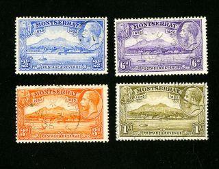 Montserrat Stamps 79 - 82 Vf Set Of 4 Scott Value $138.  00