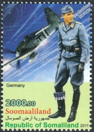 Wwii German Captain Luftwaffe Army Group Uniform Stamp/focke - Wulf Fw190 Aircraft