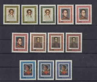 [1261] Venezuela 1967 Simon Bolivar Complete Set Mnh Cv 46 Euros