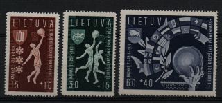 1041 Lithuania 1939 European Basketball Championship Mnh