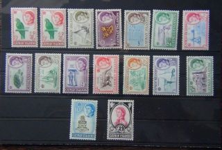 Cayman Islands 1962 - 1964 Set To £1 Lmm Sg165 - Sg179