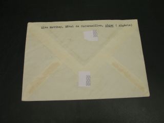 Algeria 1949 registered Airmail cover to Switzerland 30046 2