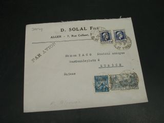 Algeria 1946 Airmail Cover To Switzerland 30049