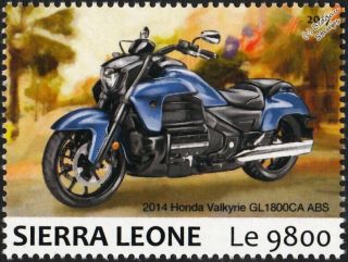 2014 Honda Valkyrie Gl1800ca Abs Motorcycle Motorbike Stamp