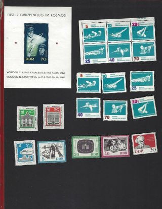 Germany Ddr Sc 621 - 33 (1962),  625a Sheet Mnh