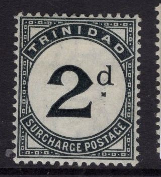 Trinidad Sgd3 1885 2d Slate - Black Postage Due Mtd