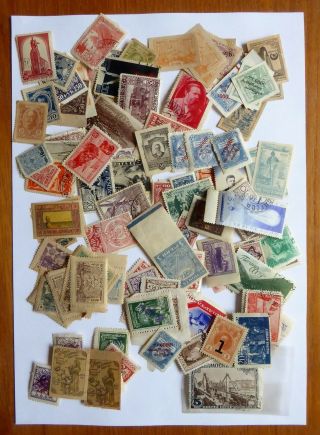 Assortment Of Russian Stamps In Varying