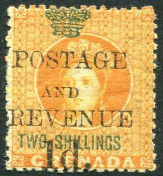 Grenada - 1891 1d On 2/ - Orange Sg 45 Mounted V25460
