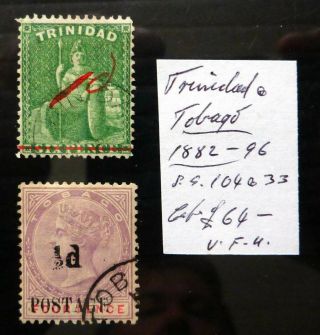 Trinidad 1882/96 Provisional As Described Nr52