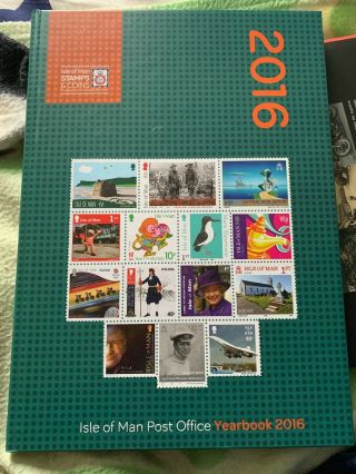 Isle Of Man Post Office Year Book 2016 Ltd Edition 499 Of 800 Rrp £92.  50