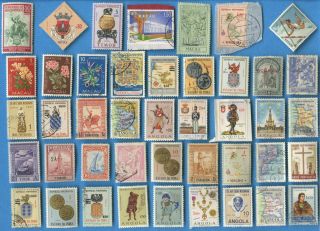Portuguese Colonies Postage Stamps 163 Different,  On And Off Paper [sta2427]