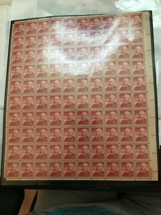 United States 1045 Benjamin Harrison Complete Sheet Of 100 Never Hinged