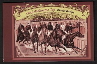 Australia 150th Melbourne Cup Horses Prestige Booklet Rrp$13.  95 Mnh
