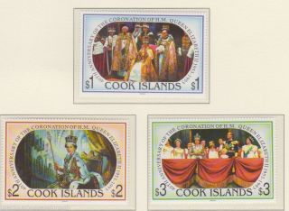 Qeii 40th Anniversary Of The Coronation Mnh Stamp Set Cook Islands