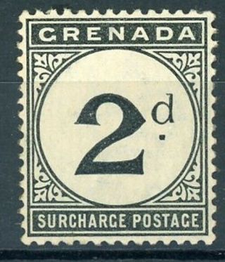 S625119 Grenada - Postage Due Sc J2 Hinged With Remnants - Scv $225.  00