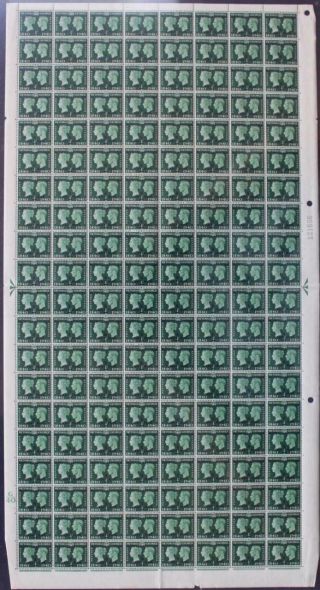 Morocco Agencies: Full 20 X 8 5c Overprint On ½d Sheet With Margins (26520)