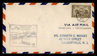 Dr Who 1929 Canada Oskelaneo To Chibougamau First Flight Air Mail C119948