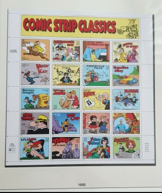 Usa 3000 Comic Strips Classics Mnh Cat Us25$