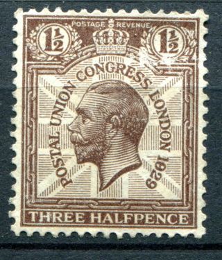 (531) Very Good Sg436 Gv 1&1/2d Purple Brown " 1829 " For " 1929 " Error.  Mng.