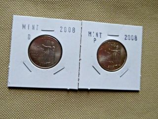 Set Of Hawaii Quarters P And D Mints Uncirculated