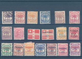 Samoa Early Mh/used Stamps (cv $215 Eur188)