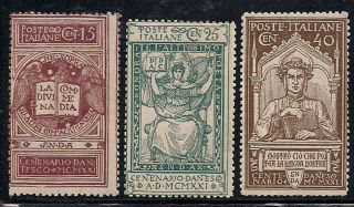 Italia Kingdom 1921 Dante Mnh - Vf Sass.  116 - 8