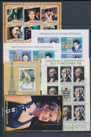Ab6 - 2773 World Famous People Historical Figures Fp Good Sheets Mnh