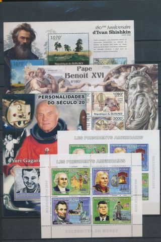 Ab6 - 2718 World Famous People Historical Figures Fp Good Sheets Mnh
