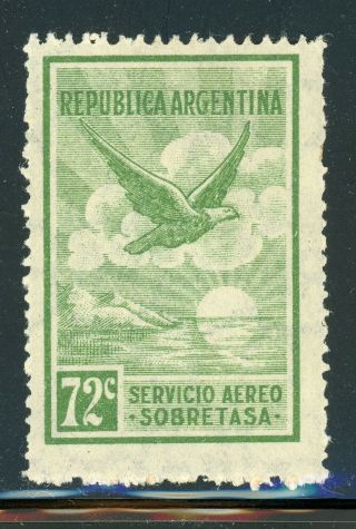 Argentina Air Post Mh Selections: Scott C13 72c From 1st Series (1928) Cv$6,