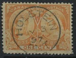 Canada 1897 1 Cent Jubilee With Scarce Holstein On July 3rd 1897 Cds