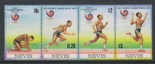 Nevis - 1988,  Olympic Games,  Seoul Set - Mnh - Sg 502/5