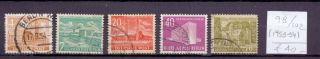 Germany 1953 - 1954.  Stamp.  Yt 98/102.  €40.  00