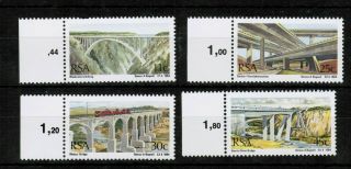Rsa South Africa 1984 - Bridges Sg 562 - 565 Mnh Umm