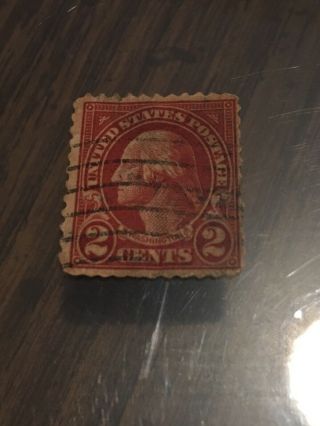 Very Rare Red George Washington 2 Cent Stamp