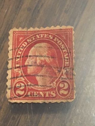 Very Rare Red George Washington 2 Cent Stamp 3