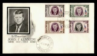 Dr Who 1964 Guinea John F.  Kennedy Memoriam Fdc C124461