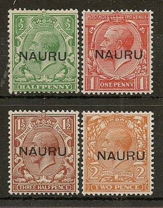 Nauru 1923 Ovpt At Centre Sg13/16
