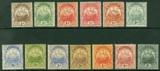 Sg 77/87 Bermuda 1922 - 34 Set Of 12 Values.  ¼d To 1/ -.  Fresh Mounted Cat £65