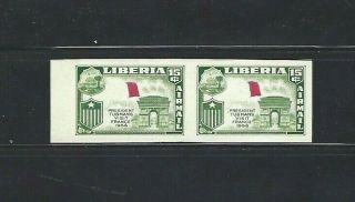 Liberia - Errors & Oddities - Double Error - Imperf And Missing Color