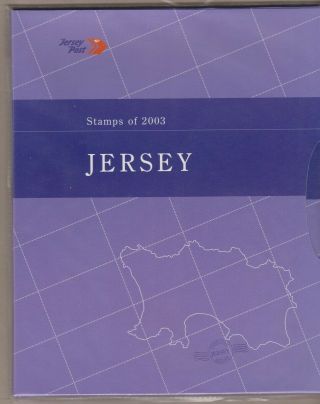 Jersey 2003 Yearbook In Backing Stamps Unmounted Mnh Per Scans