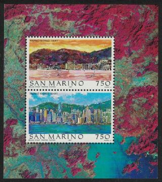 San Marino Hong Kong Important Cities Of The World 15th Series Ms Mnh Sg Ms1590