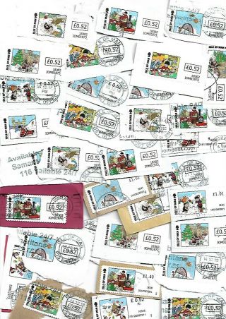 730 Grms Isle Of Man 2018 - A Beano Christmas Post & Go Labels