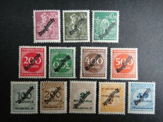 Germany 1923 1924 Official Stamps Overprint German Deutschland