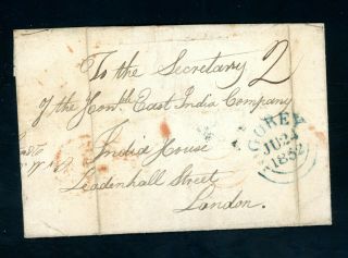 Ireland/gorey 1852 Cover To East India Company (jy385)