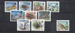 (a950703) Birds,  Turtle,  Bat,  Miscellaneous,  Seychelles - Odd Values -