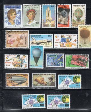 France French Djibouti Africa Stamps Hinged & Lot 53962