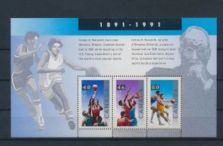 Gx03220 Canada Basketball Sports Good Sheet Mnh