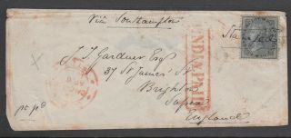 India Paid Letter 1860 Cover To Uk 4a 0819 - 26
