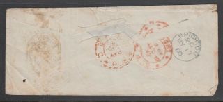 India Paid Letter 1860 Cover to UK 4A 0819 - 26 2