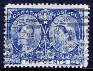 Canada — Scott 60 — 50¢ Qv Jubilee Issue — — Scv $190.  00